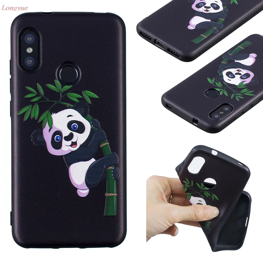 fashion Soft Silicone TPU case for Xiaomi Redmi 6 Pro on sFor Coque A 2 Lite Back phone cases cover Capa |