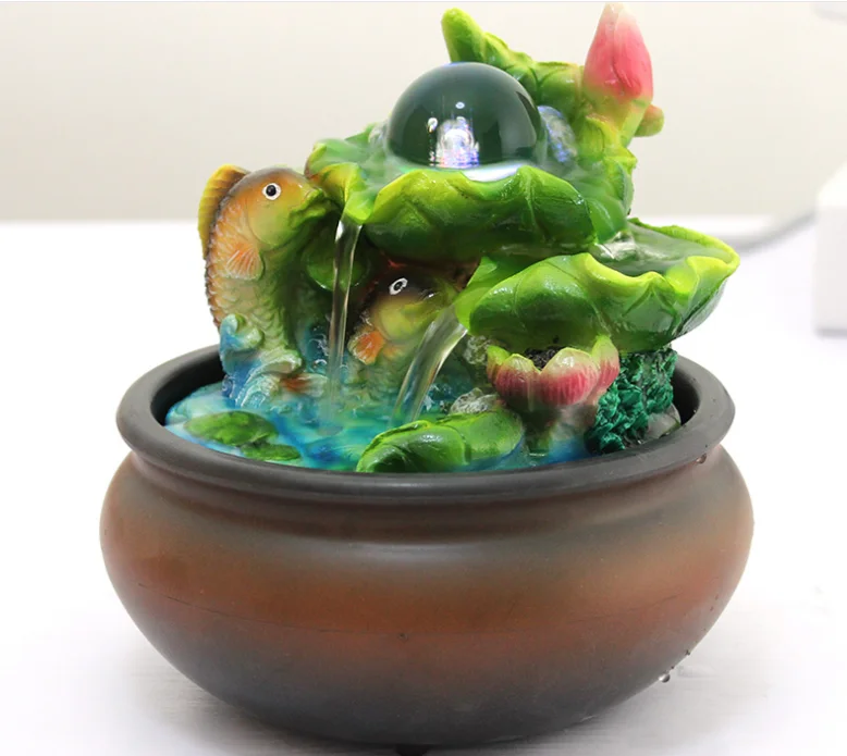 Настольный фонтан для воды в помещении светодиодный светильник | Дом и сад