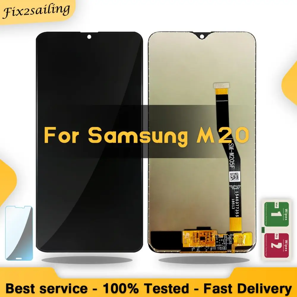 ЖК дисплей для Samsung Galaxy M20 M205 M205F SM M205F/DS кодирующий преобразователь сенсорного
