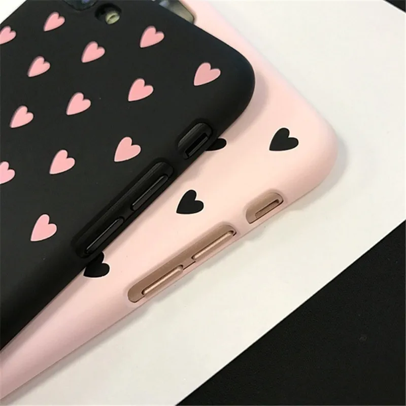 Чехол для Iphone 7 с милым сердечком plus Стильный чехол девочек 6 6s 6plus |