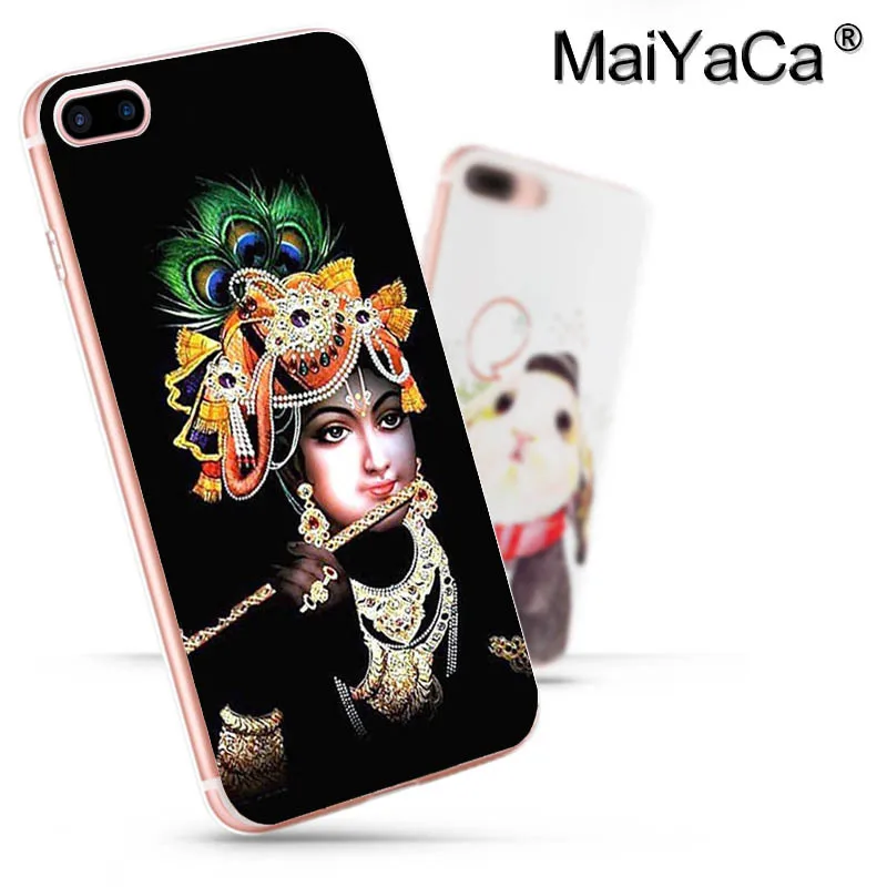 Цветной чехол для телефона MaiYaCa Lord Krishna iphone SE 2020 11 pro 8 7 66S Plus X 10 5S XR XS MAX|Бамперы| |