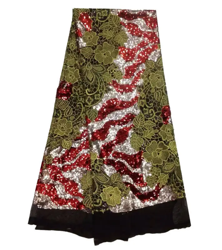 Последняя вышивка дизайн африканская сетка кружева с блестками для свадебного