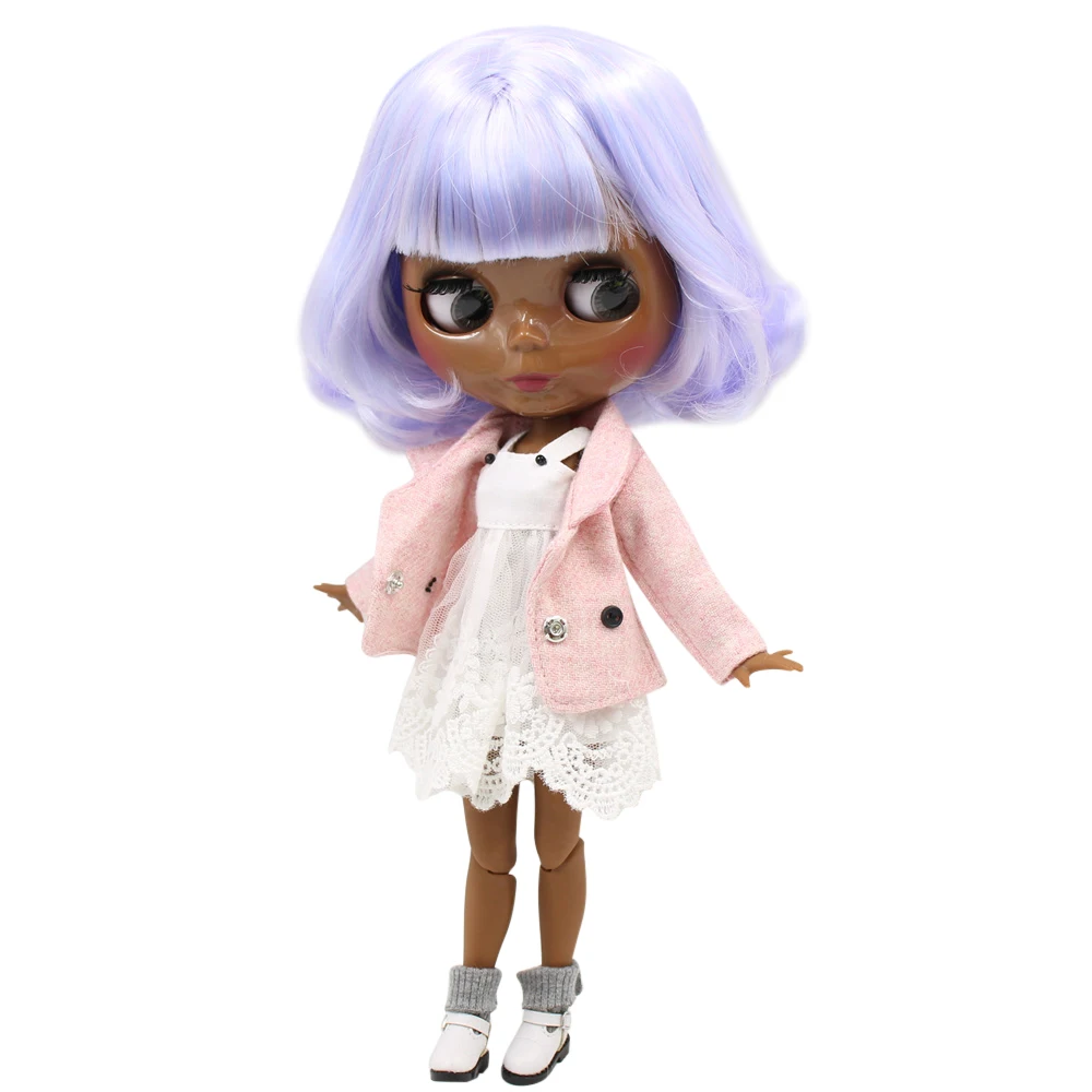 ICY DBS Blyth doll No.BL1017/6005 Pink mix Blue hair JOINT body Super Black skin 1/6 BJD Neo ob24 anime girl | Игрушки и хобби