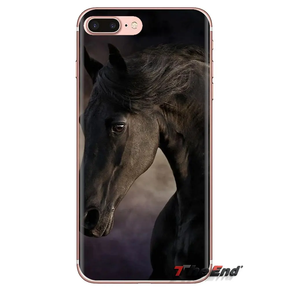 For Huawei G7 G8 P7 P8 P9 P10 P20 P30 Lite Mini Pro P Smart Plus 2017 2018 2019 Transparent Soft Cases Covers black Horse |