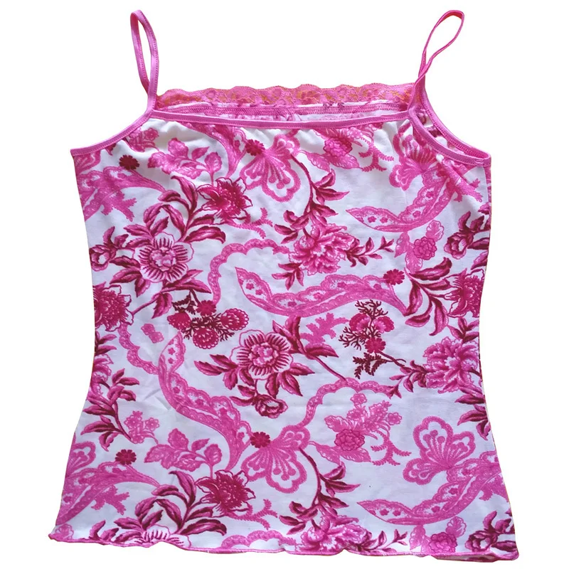 Летняя женская блузка с цветочным принтом Женская Повседневная без рукавов|tank tops