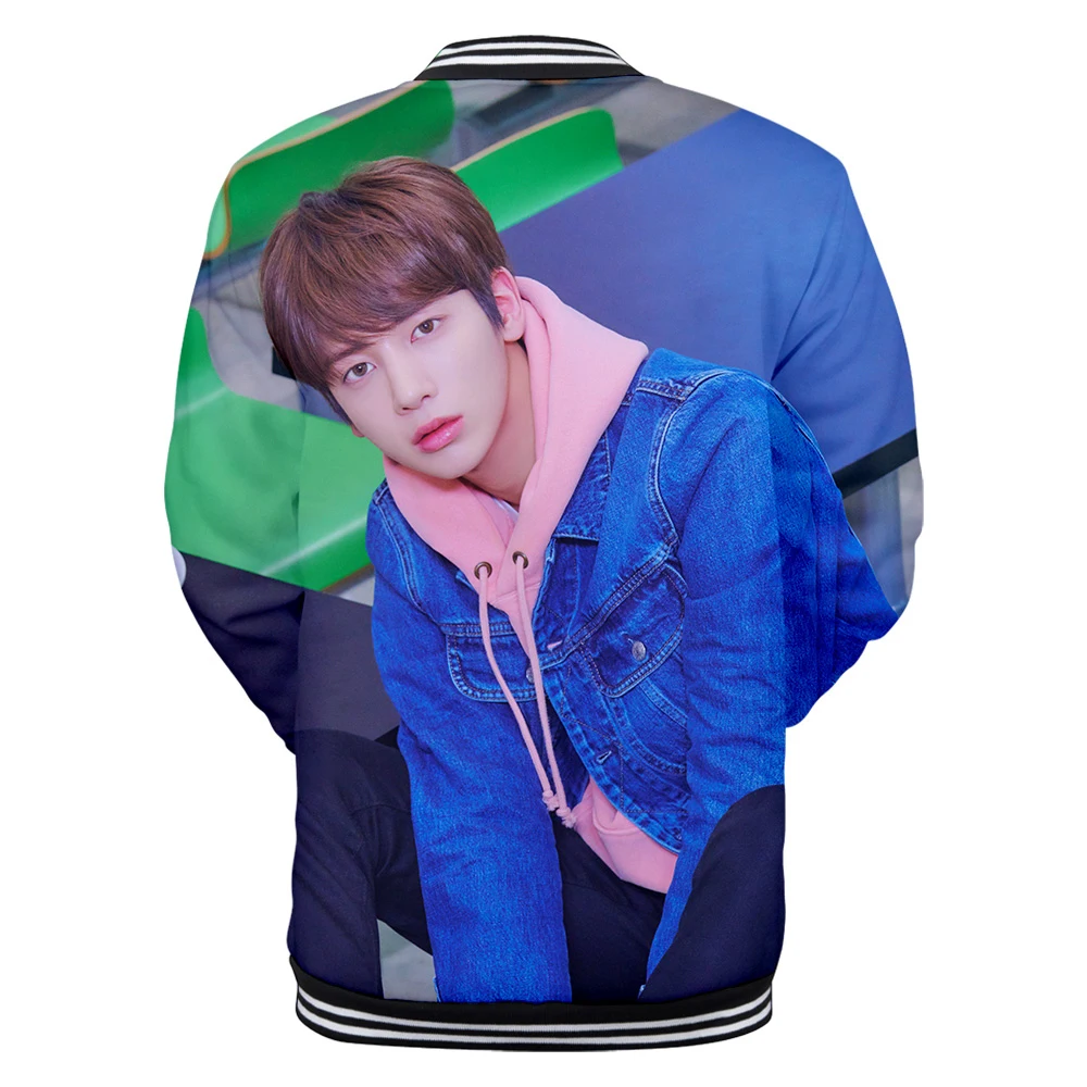 Горячая продажа TXT Kpop 3D мужская бейсбольная куртка женская Высококачественная
