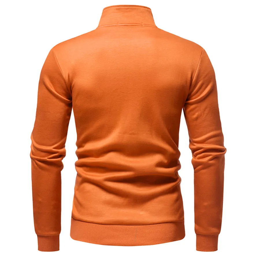 stranger things Men's Sweatshirt Brand Solid Tracksuit Men's Clothing Zipper Autumn Winter Warm Sweatshirt Casual Shirt