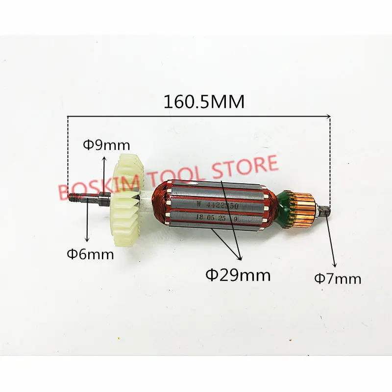 

Armature Replace AC 220-240V for MAKITA GA4031 PJ7000 GA4030R GA4034 GA5030 GA4530 GA4030 GA5034 GA4534 Engine Rotor