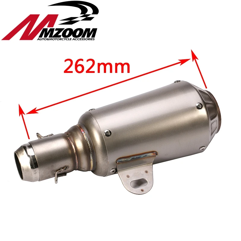 Mzoom Titanium Нержавеющая сталь 51 мм мотоциклетные слипоны GP выхлопной трубы Системы
