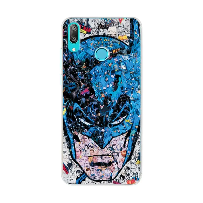 Protect Phone Cases Shell For Huawei Y7 2019 6.26'' Novelty Soft Silicon Colorful Printed Case Cover |