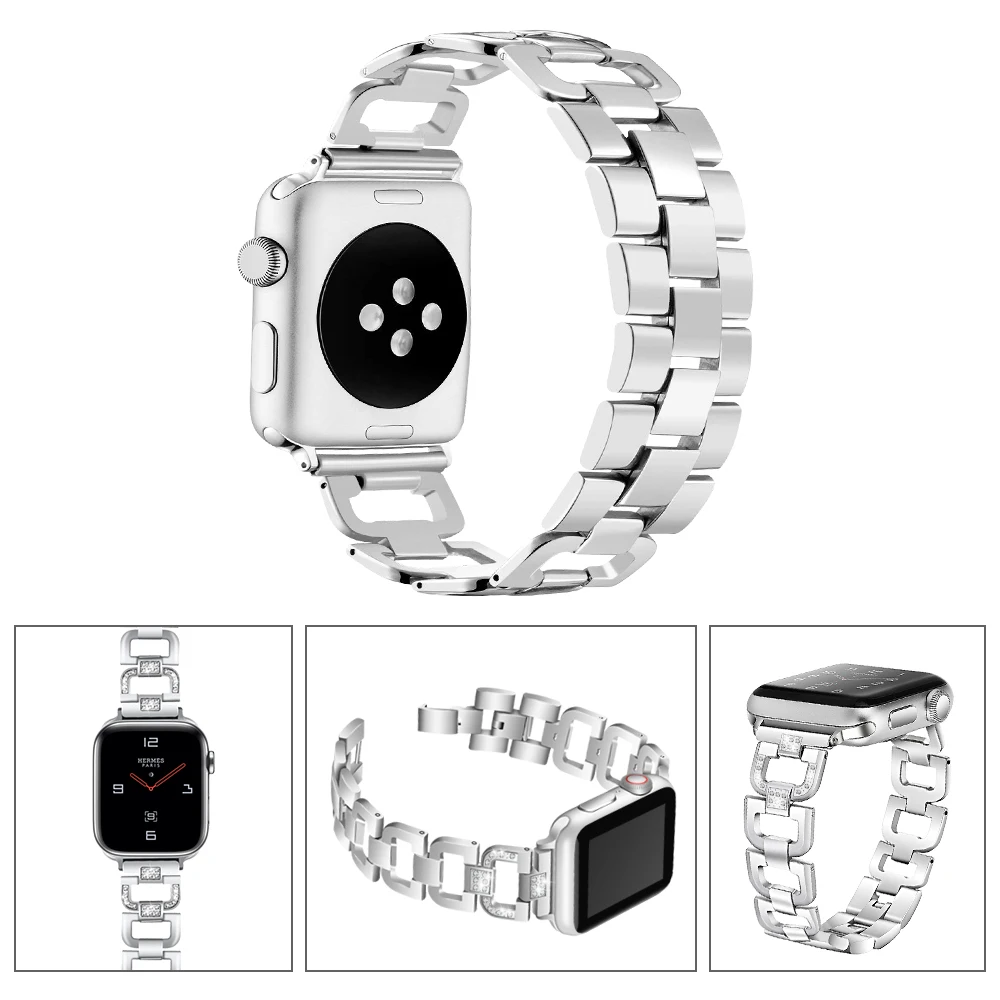 Joyzoy ремешок для Apple Watch Series 4, 3, 2, 1 модный браслет на запястье для iWatch 38 мм, 42 мм, 40 мм, 44 мм, ремешок для часов