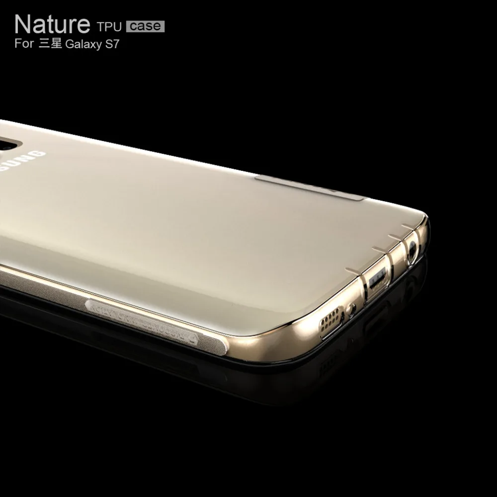 Для samsung Galaxy S7 NILLKIN Nature TPU мягкий чехол на заднюю панель прозрачный натуральный силиконовый чехол с розничной посылка