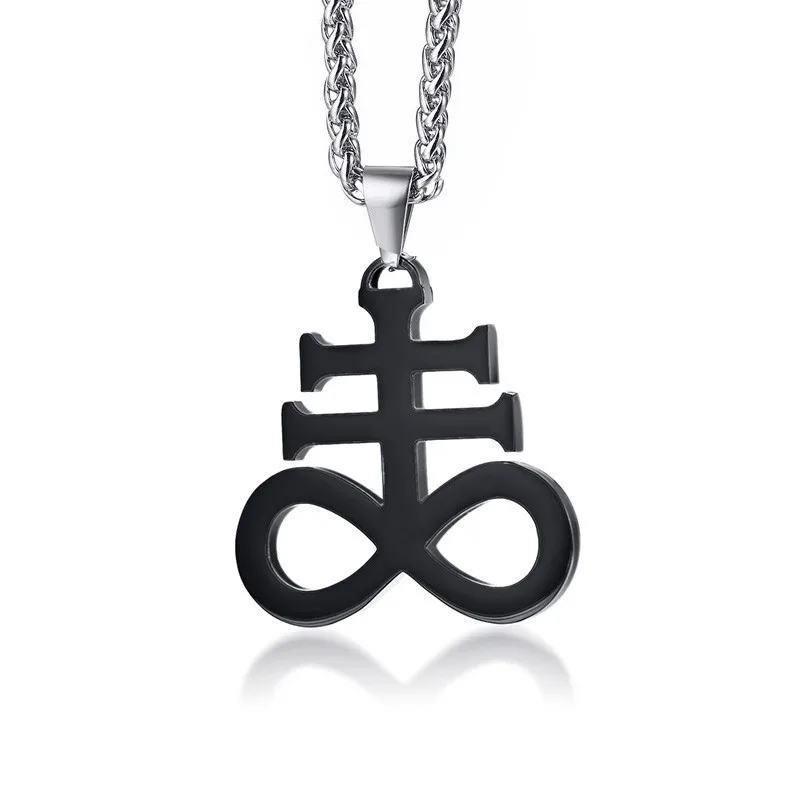 picture 4 Vantage мужское ожерелье из нержавеющей стали Sigil Lucifer сатана подвеска сатанинская система эмблема Подвеска Амулет знак медальон - Окраска металла: picture 4