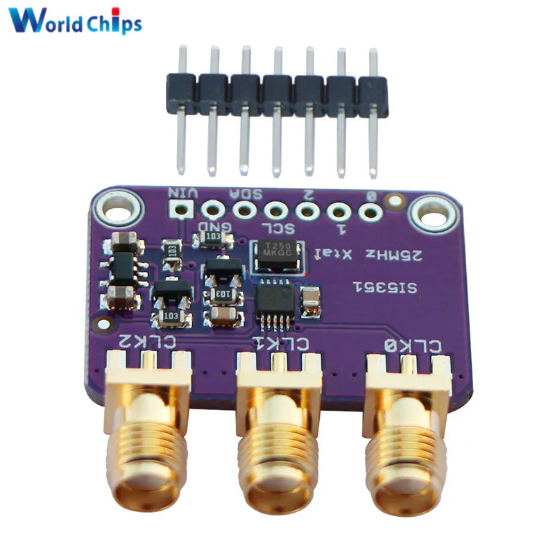 Настольная плата для генератора Arduino IDE Si5351A Si5351 I2C 25 МГц от 8 кГц до 160 3 5 в