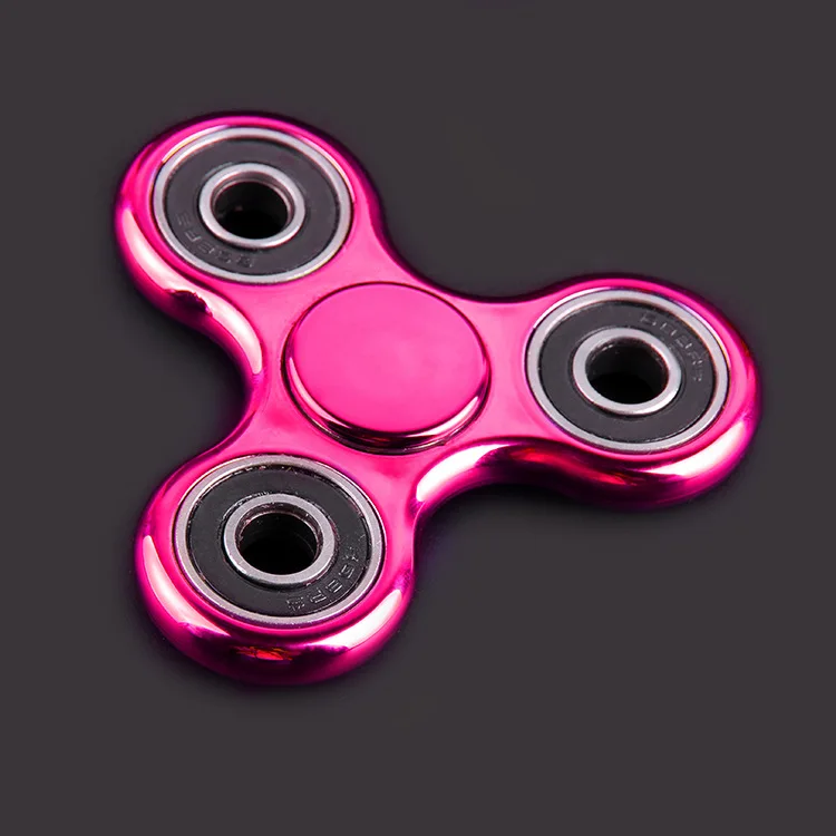 Золотое покрытие Tri-Spinner fighty игрушка, Спиннер для детей аутизм и Снятие напряжения ручной Спиннер