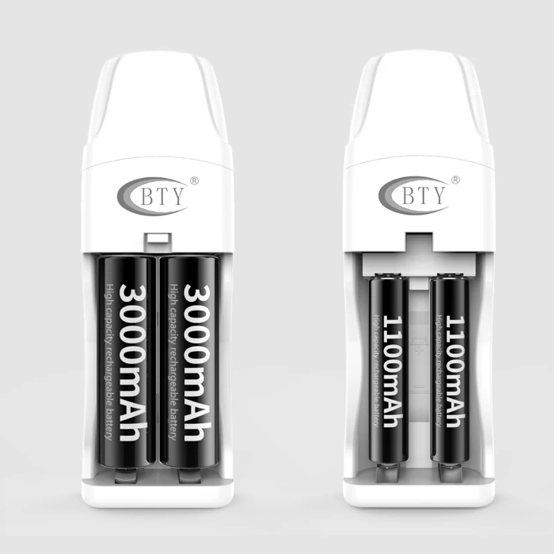 1 шт. Быстрая зарядка USB беспроводное Удобное Зарядное устройство для AA AAA Ni MH 5 V