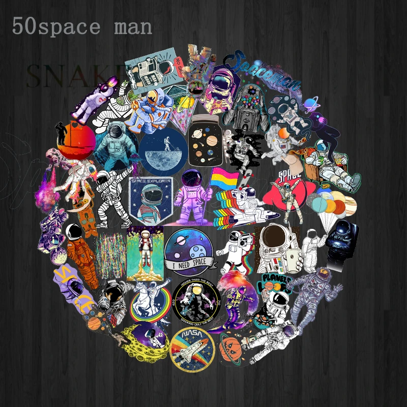 50 шт крутые наружные наклейки с космосом игрушки для детей инопланетяне НЛО