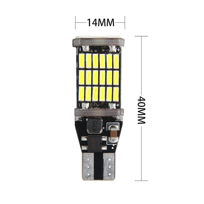 2 шт. Автомобильные светодиодные лампы T15 W16W 45 SMD 4014 DC12 в|lamp white|lamp lamplamp led |