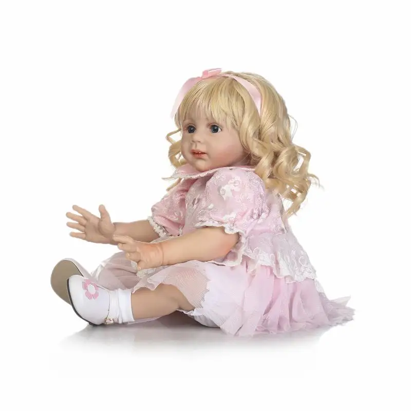 Кукла реборн Реалистичная полный силиконовые 24 дюймов 60 см новые reborn Baby Doll на