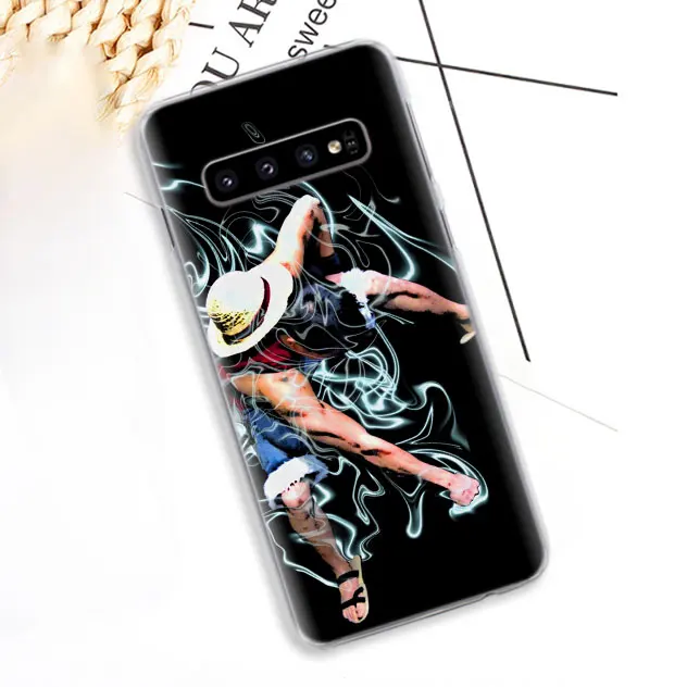 01 Одна деталь Зоро, Луффи телефон чехлы для samsung Galaxy S10e S10 плюс S8 S9 плюс S6 S7 край A40 A50 A70 M20 случае Coque - Цвет: 01