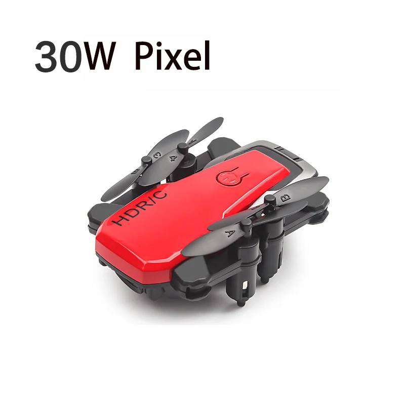 30W pixel Супер Мини 13*13 см трехцветный складной Дрон HD Антенна четыре оси самолета дистанционного управления самолета Детские игрушки - Цвет: 30W pixel