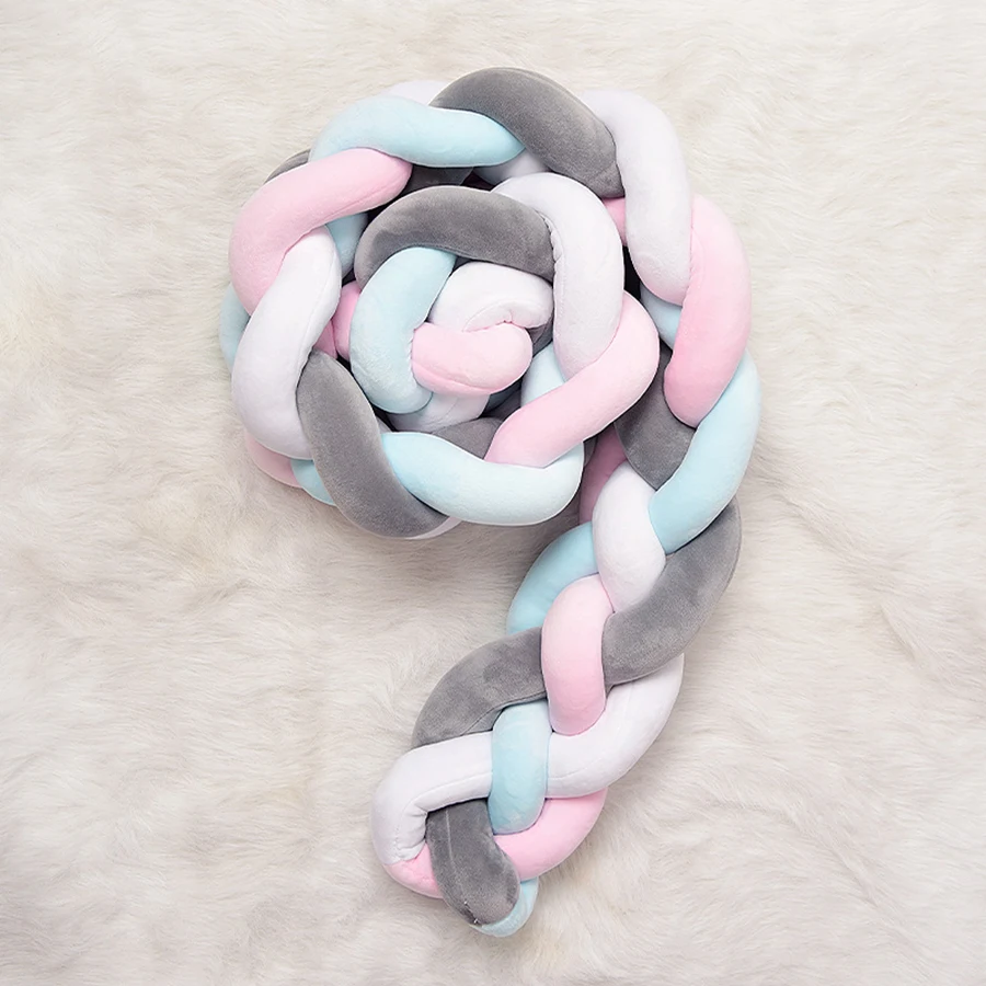 1 м/2 м/3 м ручной работы плетеная nody Knot новорожденная кровать бампер длинная завязанная тесьма Ledikant бампер детская кроватка бампер декор комнаты