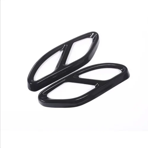 2 шт./компл. ЧЕРНЫЙ заднего цилиндра выхлопной трубы Накладка для Mercedes-Benz A B C E CLA GLE