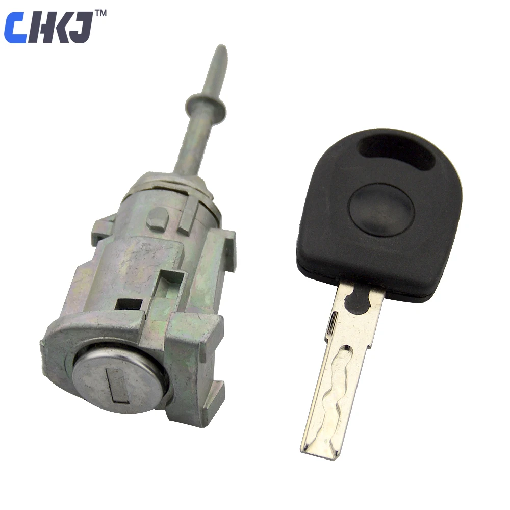 

CHKJ цилиндр замка левой двери для VW GOLF 4 IV MK4 BORA A6 SKODA FABIA POLO 1997-2003, автоматический сменный замок для слесаря
