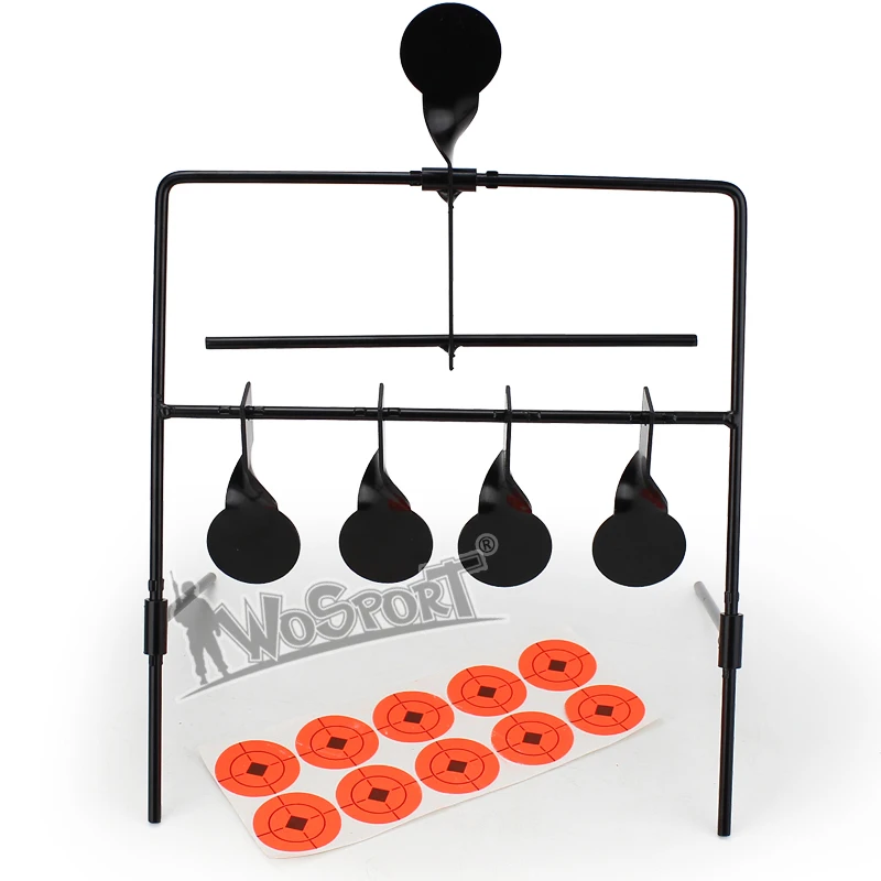 WoSporT 5-Plate Reset Shooting Target тактическая Металлическая стальная Рогатка BB gun страйкбол