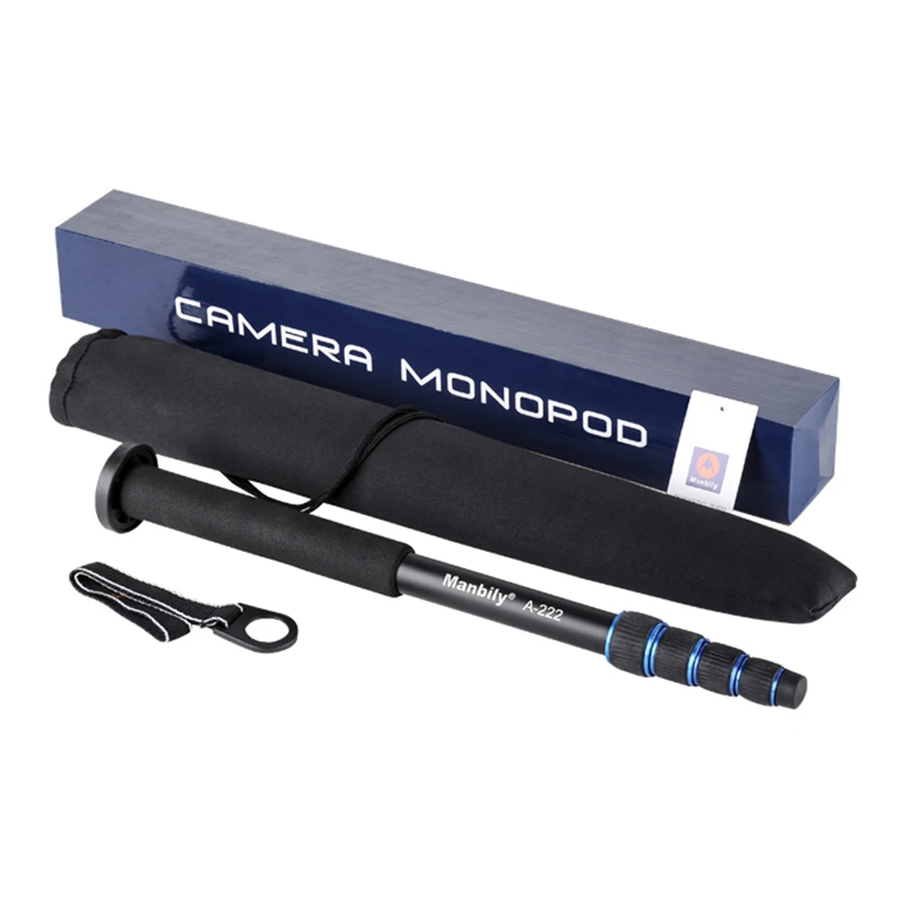 

Manbily A-222 Portable Alumninum 5 Section Camera Unipod Monopod Tripod Walk Stick for Canon Nikon Sony DSLR DV