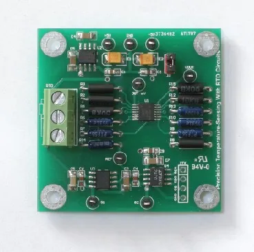 Ultra high precision and resolution of Pt100 three line RTD module circuit board