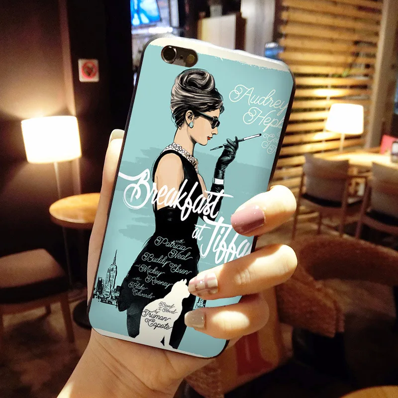 Классический чехол MaiYaCa для телефона из ТПУ с рисунком Тиффани iPhone 8 7 6 6S Plus X 10 5 5S SE