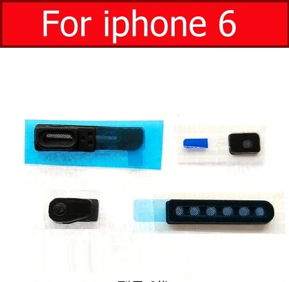 Громче и динамик и микрофон Анти Пылезащитная сетка и рамка для iPhone 5 5S 6 6s 6plus 6s plus 7 8 7plus X Пылезащитный фильтр запасные части - Цвет: For i6