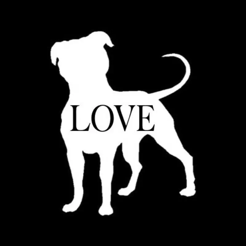 9 6 см * 12 2 Pitbulls Pitties Love Dog Animal виниловая наклейка для автомобиля|sticker|stickers princesssticker