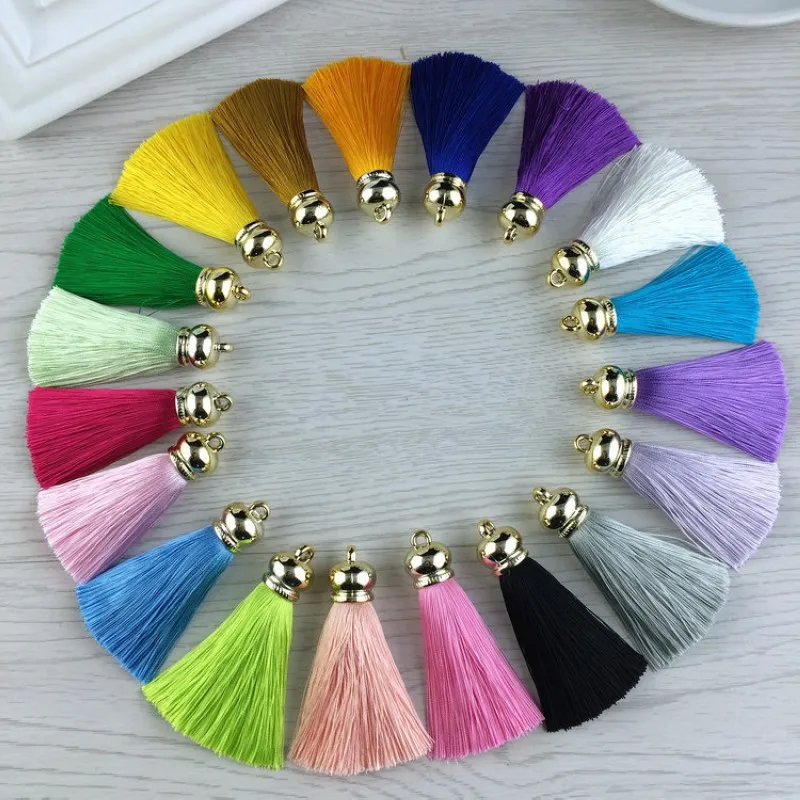 Новый Шелковый брелок с кисточками для женщин безделушка DIY сумка подвесками