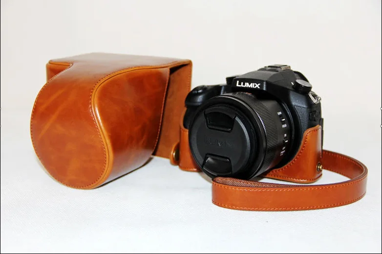 Чехол для камеры из искусственной кожи для Panasonic Lumix DMC-FZ1000 FZ1000, сумка с ремешком, 3 цвета