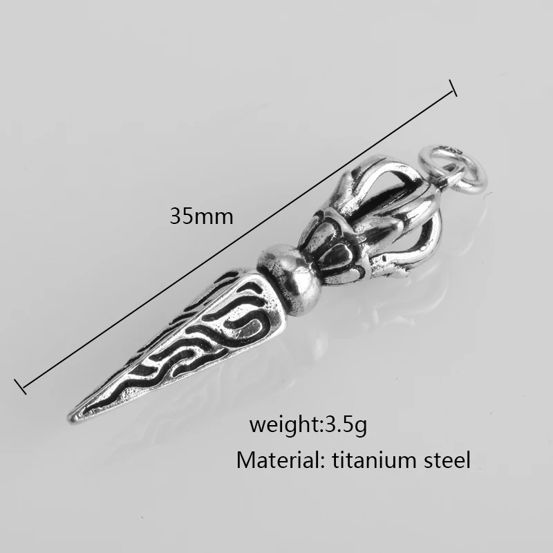 Буддийский пестик Vajry из нержавеющей стали религиозный кулон молитвенный амулет