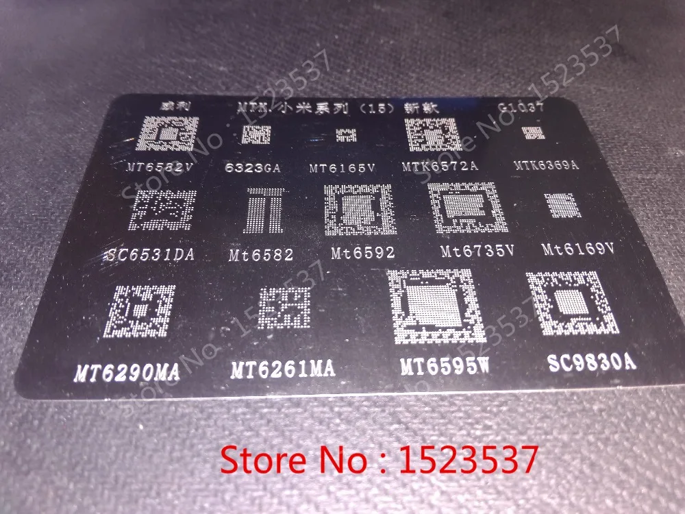 Xindaxi G1037 Луженая листовая сталь для MT6582V MT6323GA MT6165V MT6572A MT6369A SC6531DA MT6735V MT6169V MT6290MA MT6261MA MT6595W MT6339A