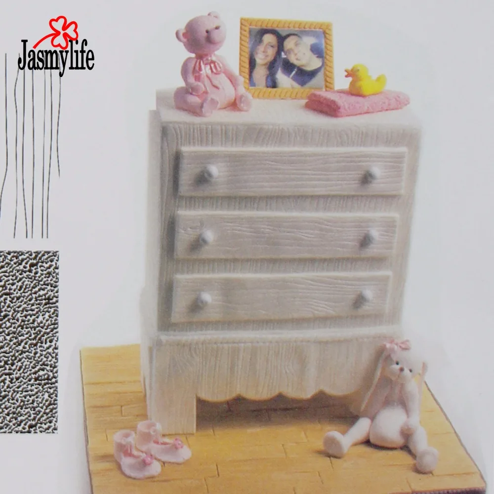 Набор текстурных листов из 6 разных насадок для украшения печенья скрученного