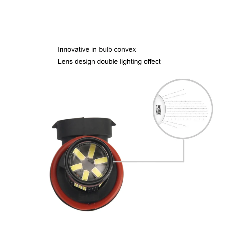 2шт H11 H8 9006 4014 66smd автомобильный противотуманный светильник s светодиодный для