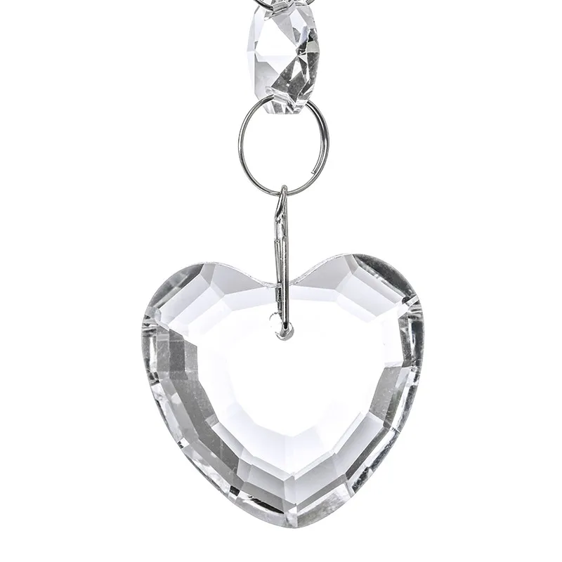 H& D 5 шт. кристаллы для люстры украшения Висячие призмы фэншуй Suncatcher Радужная подвеска чайник(сердце Висячие капли