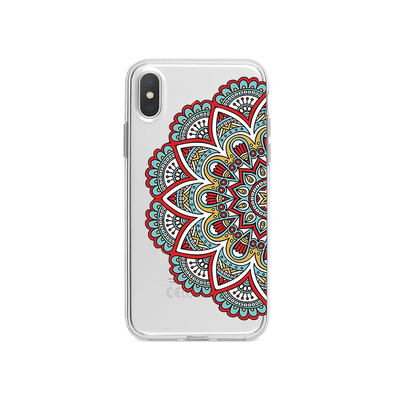 Мандала узорчатый силиконовый чехол для телефона iPhone 6 6S 7 8 Plus 5 5S SE мягкий X XR XS MAX |