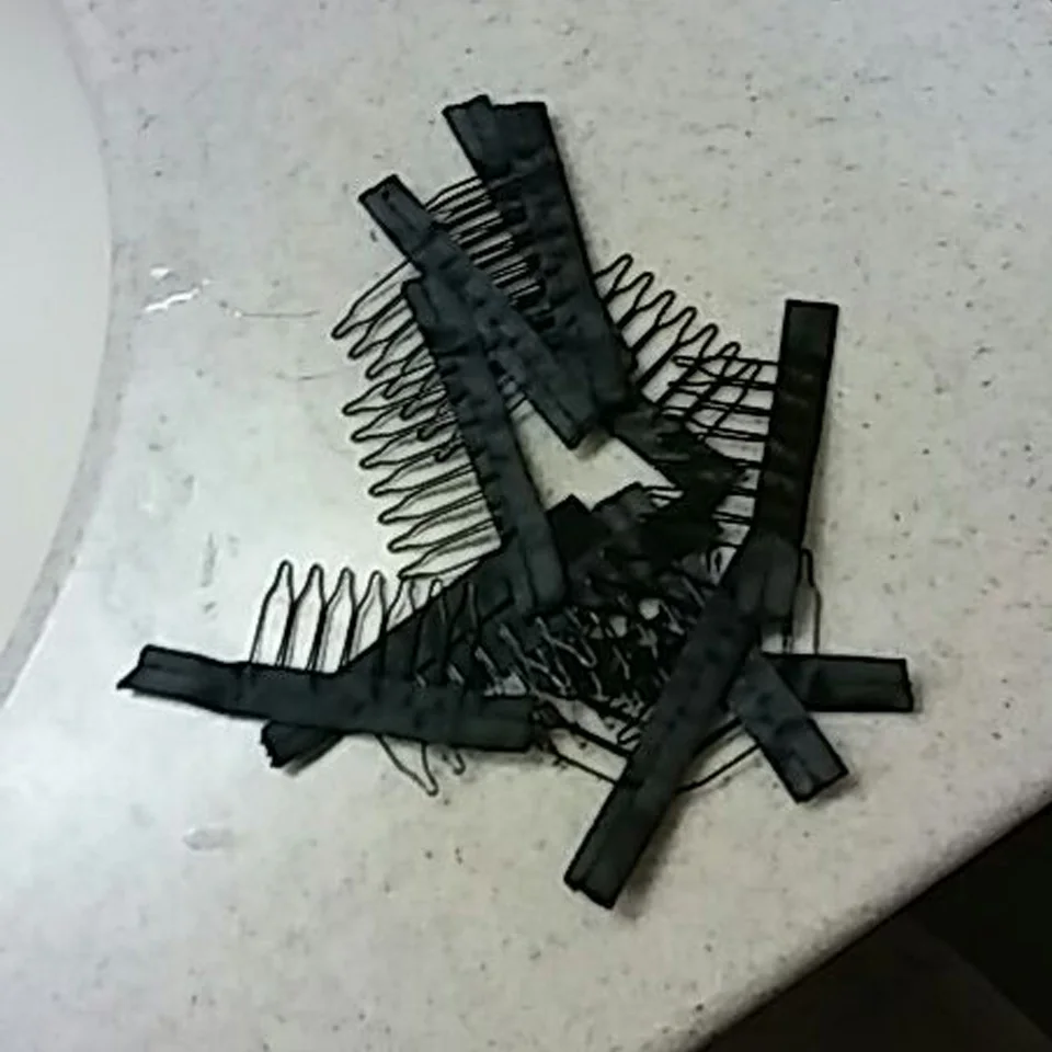 Парик с 6 зубцами аксессуары для волос черные расчески зажимы 20 шт./лот|accessories