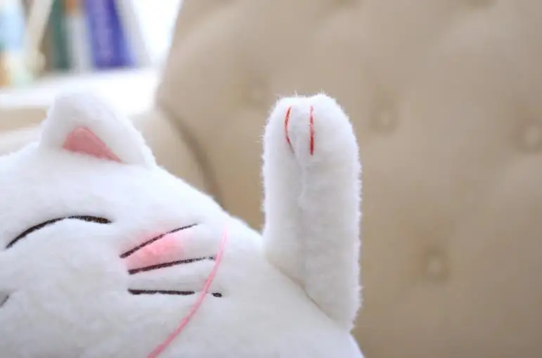 1 шт. Kawaii 18 см Фортуна кошка плюшевые игрушки Счастливый Кот панда плюшевые животные куклы игрушки украшение автомобиля подарки