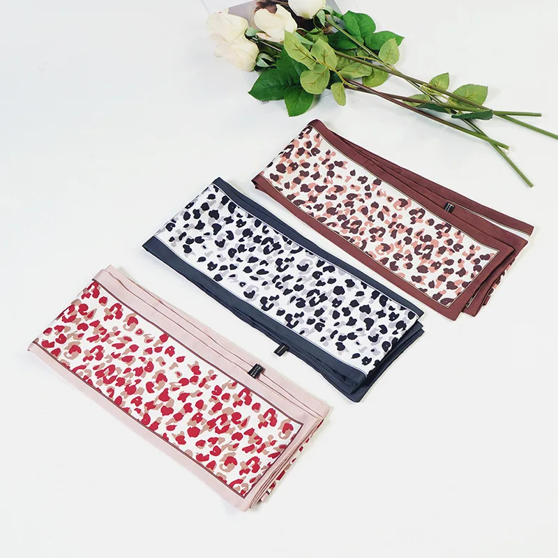 

Yishine 13x130cm 3colors Women Polyester Silk Scarf Cute Horse Prints Summer Satin Long Wraps Scarves Shawl for Girls