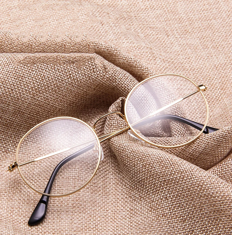 Новая красивая металлическая оправа для очков, Студенческая художественная ультра-светильник, плоское зеркало для мужчин и женщин, трендовая Ретро оправа для очков