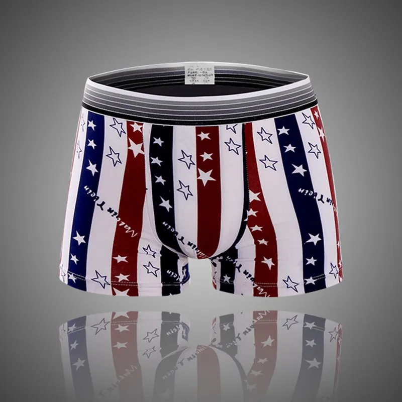 5 шт./партия модные мужские трусы боксеры мягкие дышащие с принтом шт.|boxer shorts|men boxer