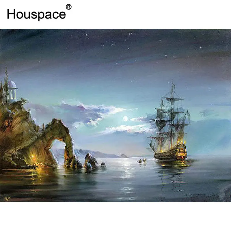 Houspace красивый женский осенний пейзаж Diy Набор для рисования по номерам окраска