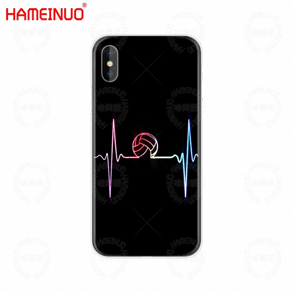HAMEINUO волейбольный спортивный Чехол для мобильного телефона iphone X 8 7 6 4 4S 5 5S SE 5c 6s plus - Цвет: 40652