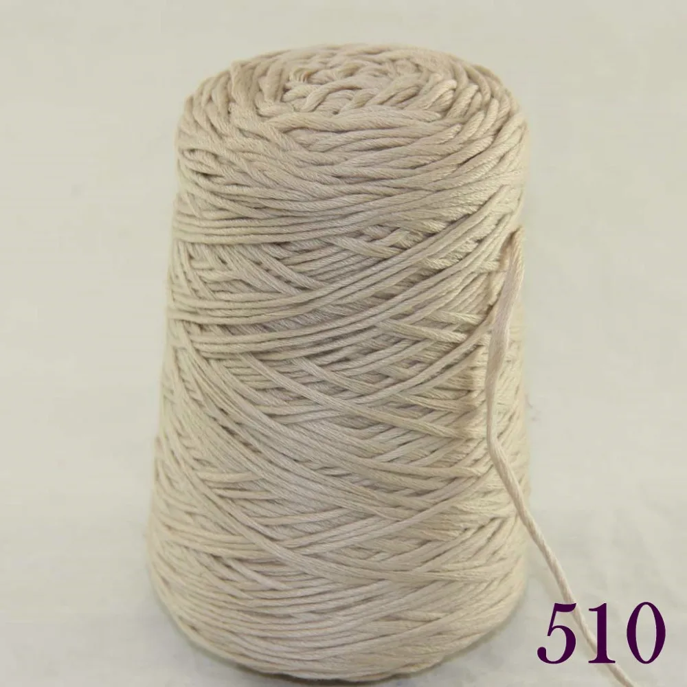 

1X400g soft sell high quality 100% cotton hand-woven yarn Aran cone 422-510